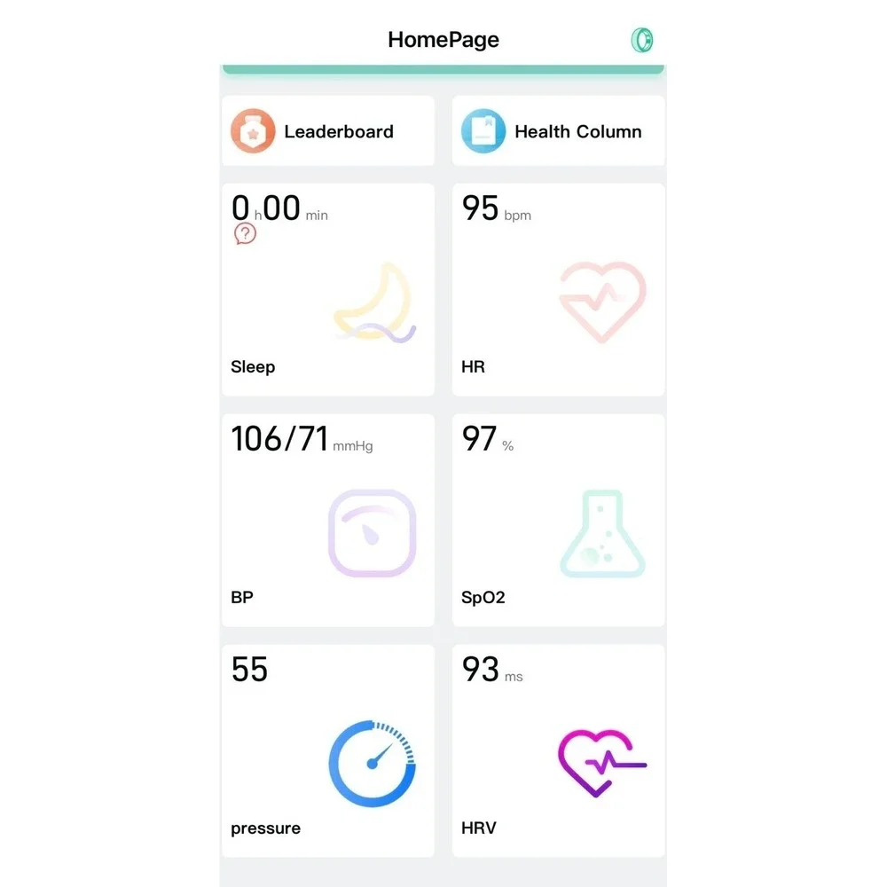 SmartHealth Smart Ring Stainless Steel Silver Waterproof Fitness Tracker Size 10